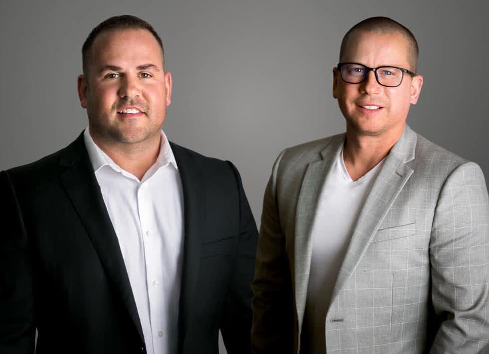 Brody Leathwood and Richard Maxwell, founders of U Build Construction Division