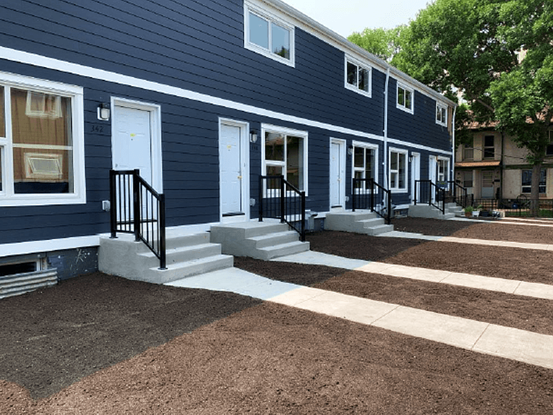 Townhouse Exterior Retrofit construction project